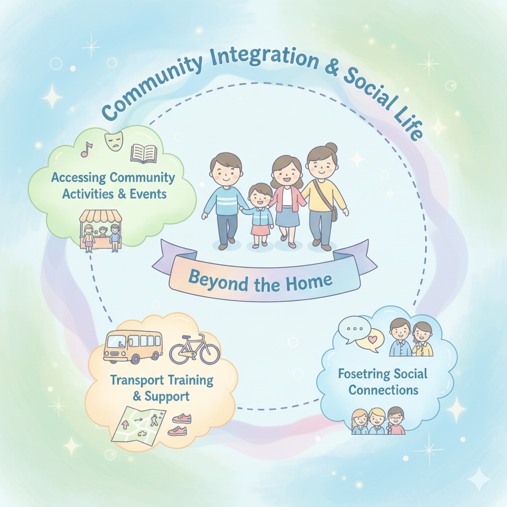 Icon representing connecting with the community.